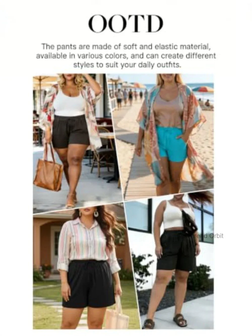 Plus Size High Waisted Wide Leg Drawstring Shorts with Pockets